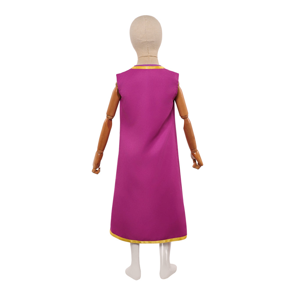 Purple Council Toad Kinder Kostüm The Super Mario Bros. Movie Cosplay Outfit