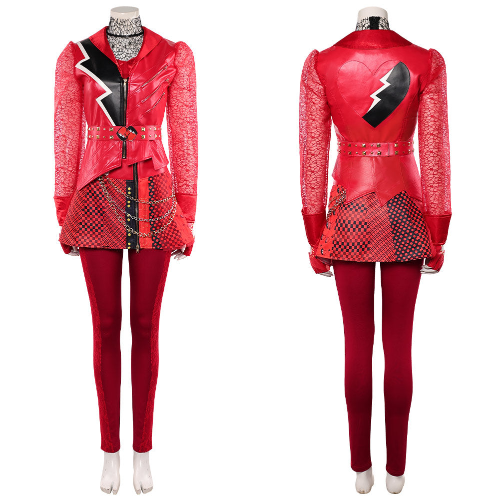Red Kostüm Set Descendants: Wicked Wonderland 2026 Red Damen Cosplay Outfit