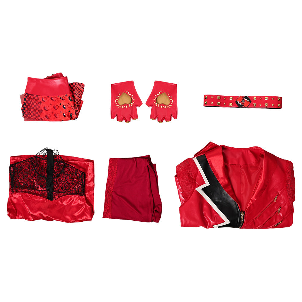Red Kostüm Set Descendants: Wicked Wonderland 2026 Red Damen Cosplay Outfit