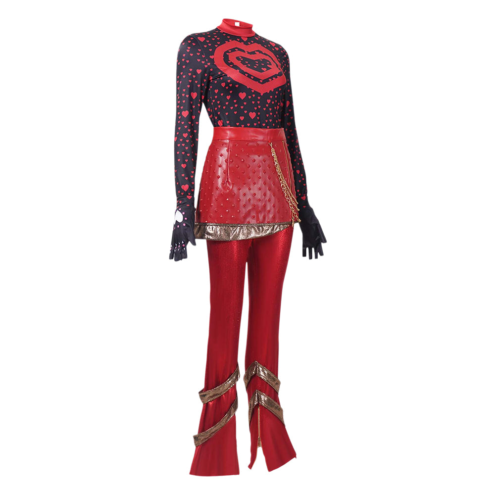 ​Red Kostüm Set Descendants: Wicked Wonderland Red Damen Cosplay Outfit