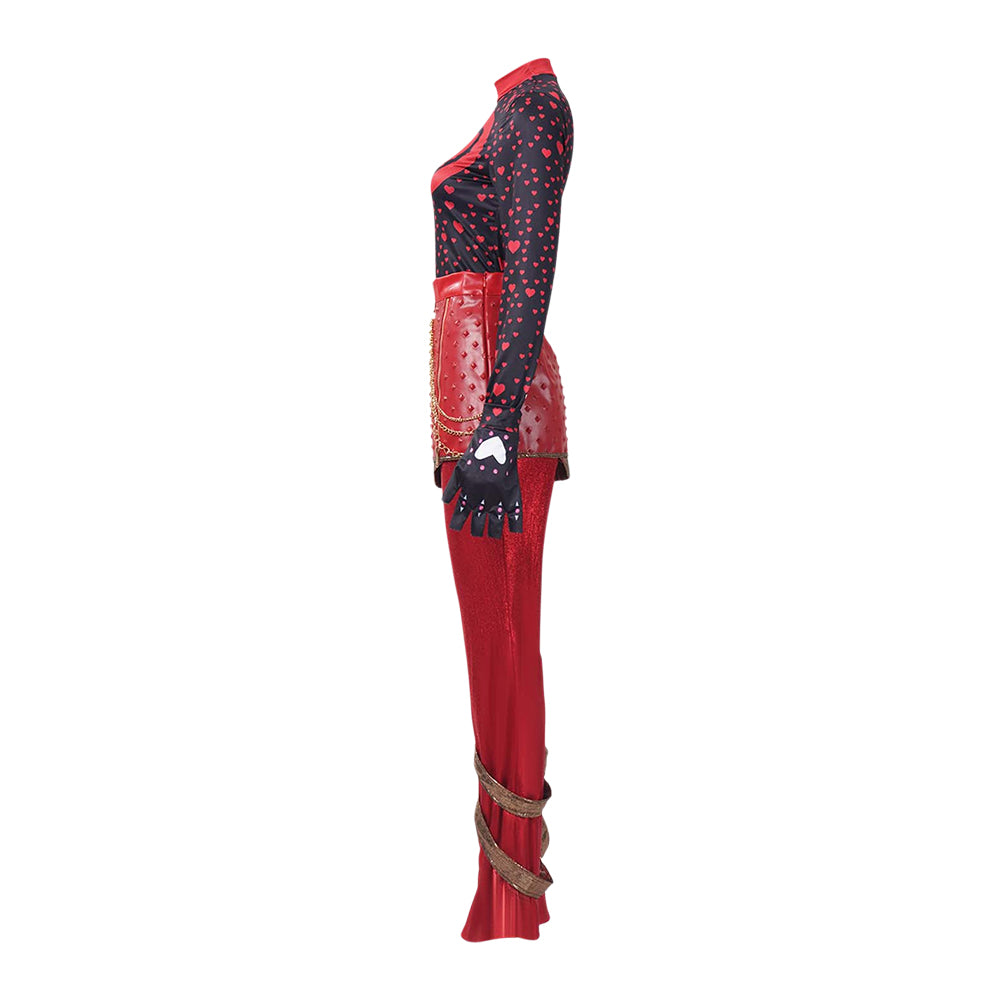 ​Red Kostüm Set Descendants: Wicked Wonderland Red Damen Cosplay Outfit