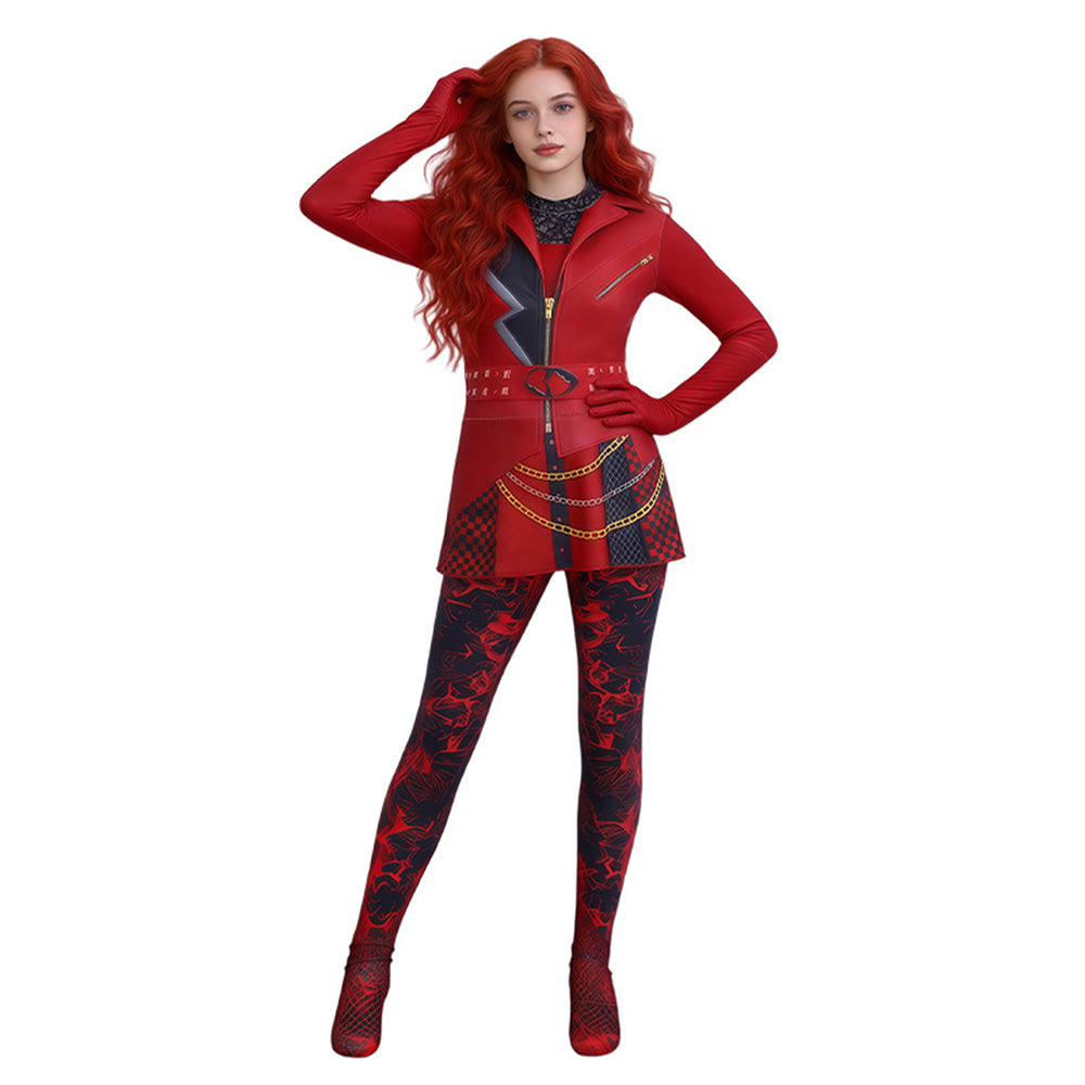 Red Kostüm Set Jumpsuit Descendants Red Cosplay Outfit