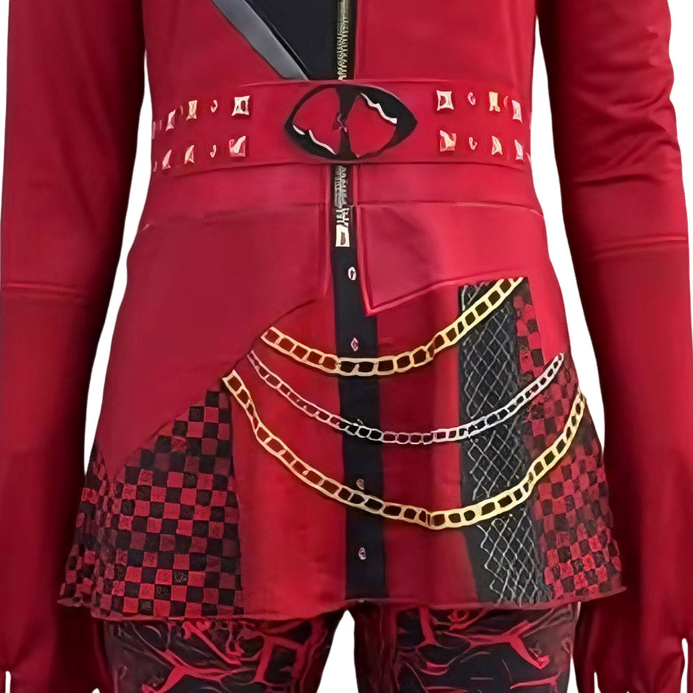 Red Kostüm Set Jumpsuit Descendants Red Cosplay Outfit