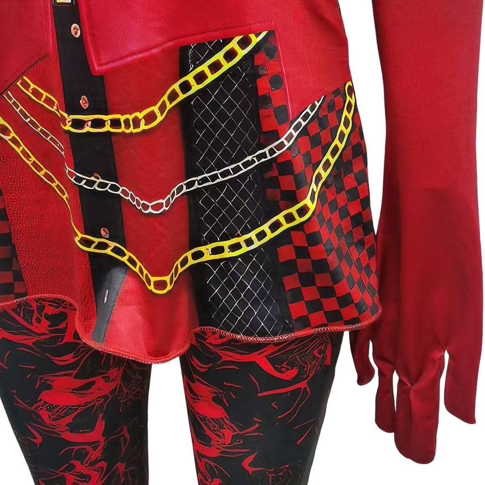 Red Kostüm Set Jumpsuit Descendants Red Cosplay Outfit