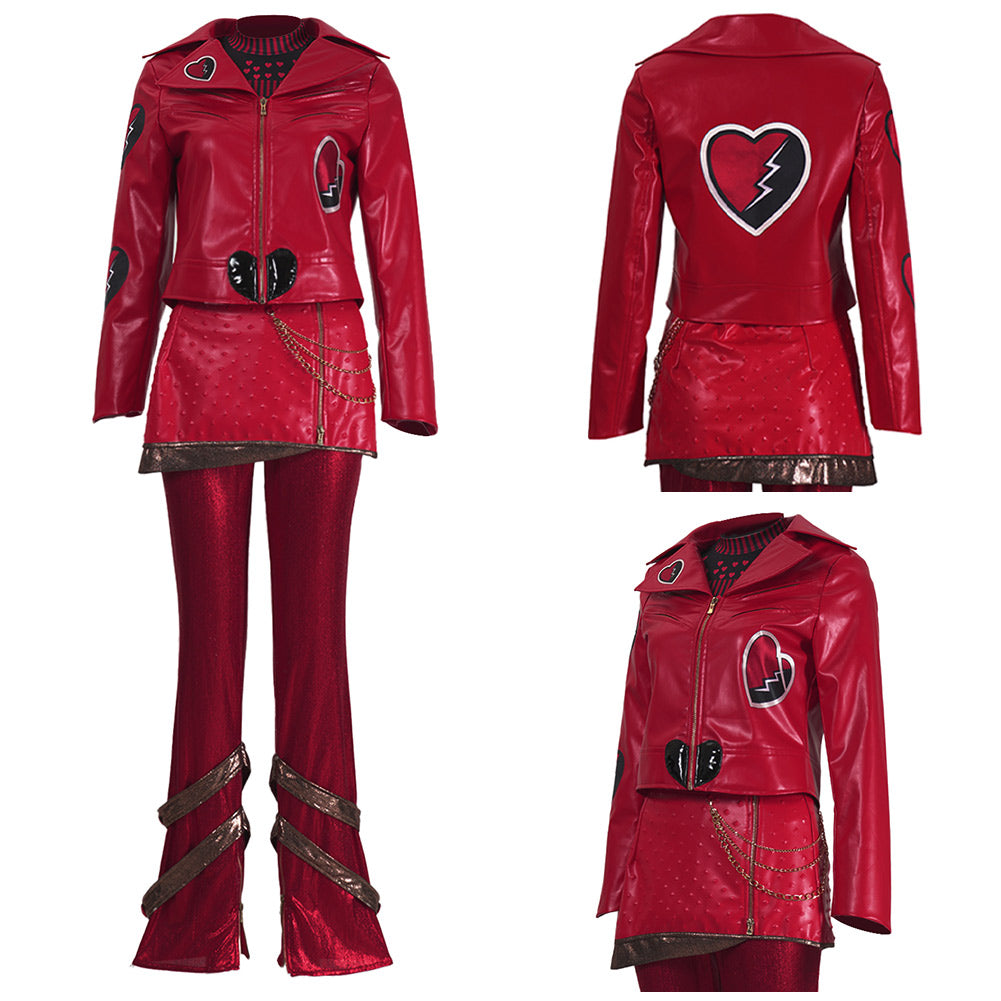 Red rot Kostüm Set Descendants: Wicked Wonderland Red Cosplay Outfit