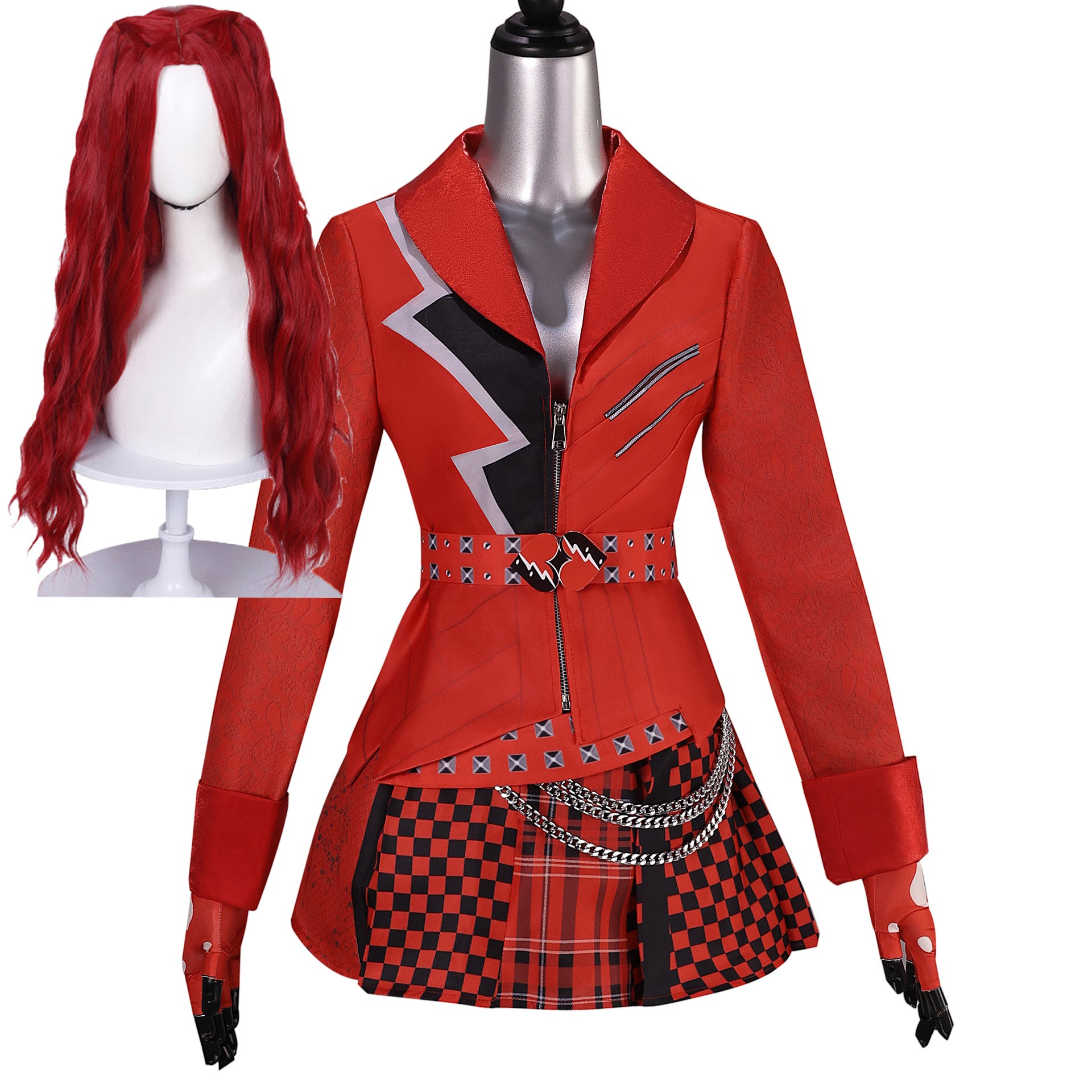 Red Kostüm Set Descendants: Wicked Wonderland Red Kostüm Cosplay Outfit