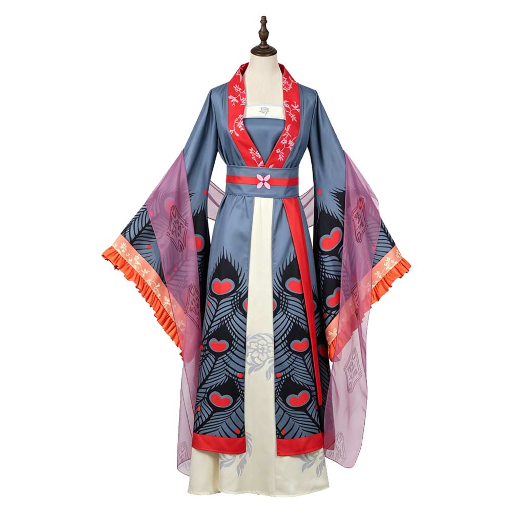 Reirin Kou Hanfu Though I Am an Inept Villainess Reirin Cosplay Kostüm