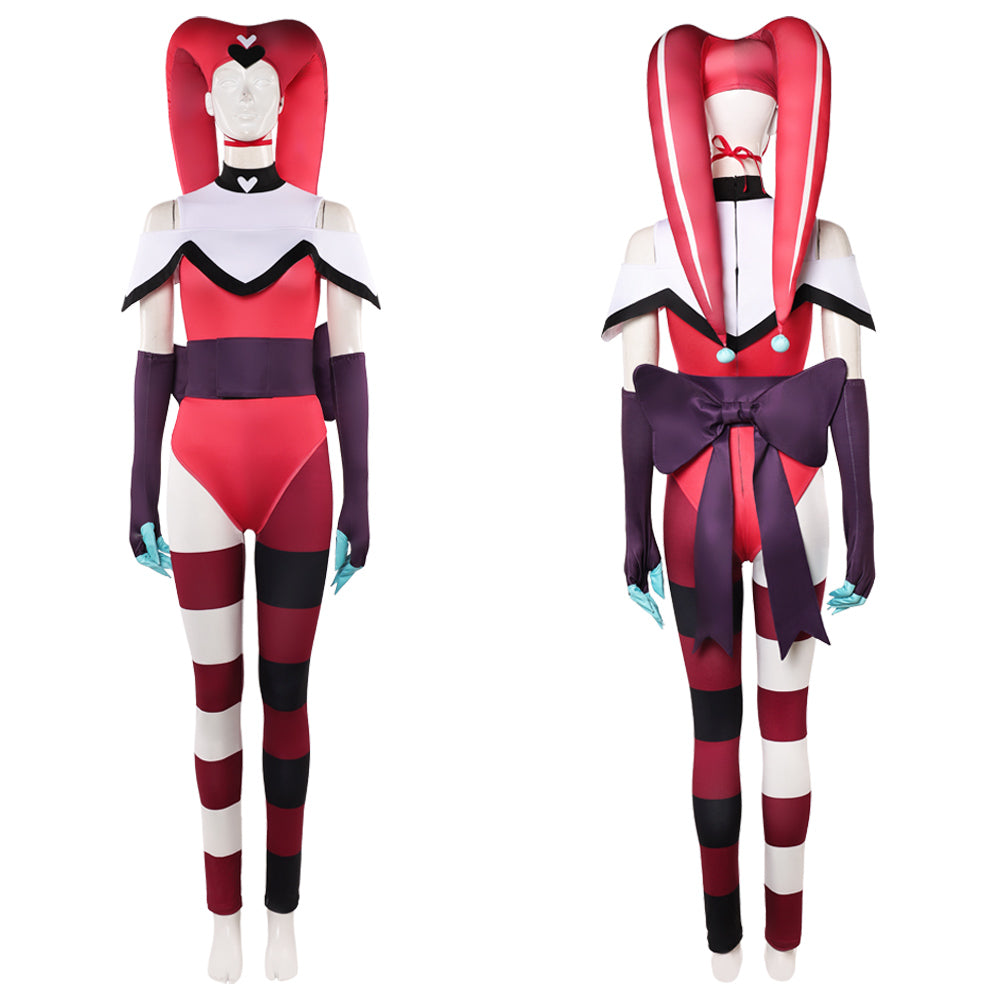 Robo Fizz Kitty rot Kostüm Hazbin Hotel Kitty Cosplay Outfit