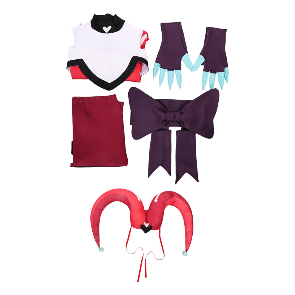Robo Fizz Kitty rot Kostüm Hazbin Hotel Kitty Cosplay Outfit