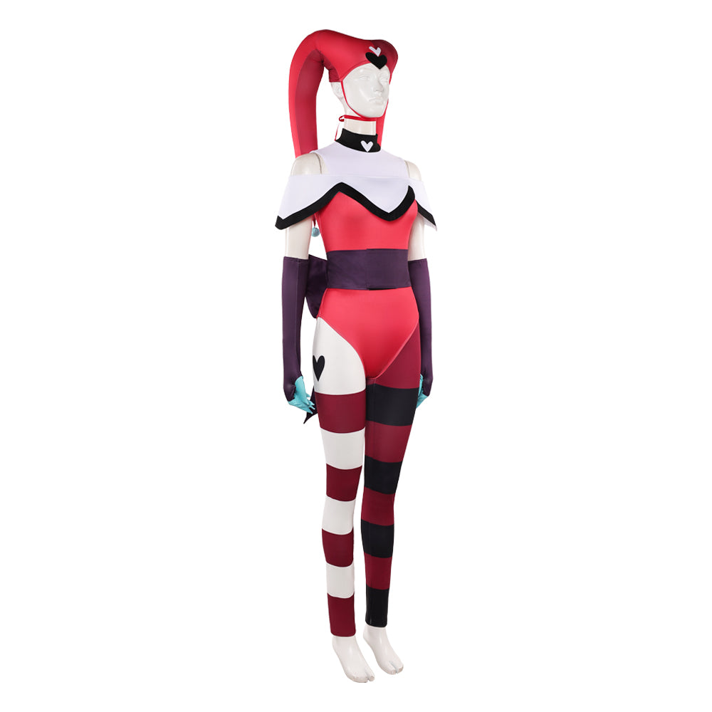 Robo Fizz Kitty rot Kostüm Hazbin Hotel Kitty Cosplay Outfit
