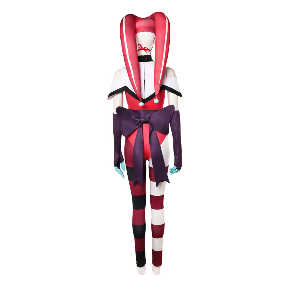 Robo Fizz Kitty rot Kostüm Hazbin Hotel Kitty Cosplay Outfit