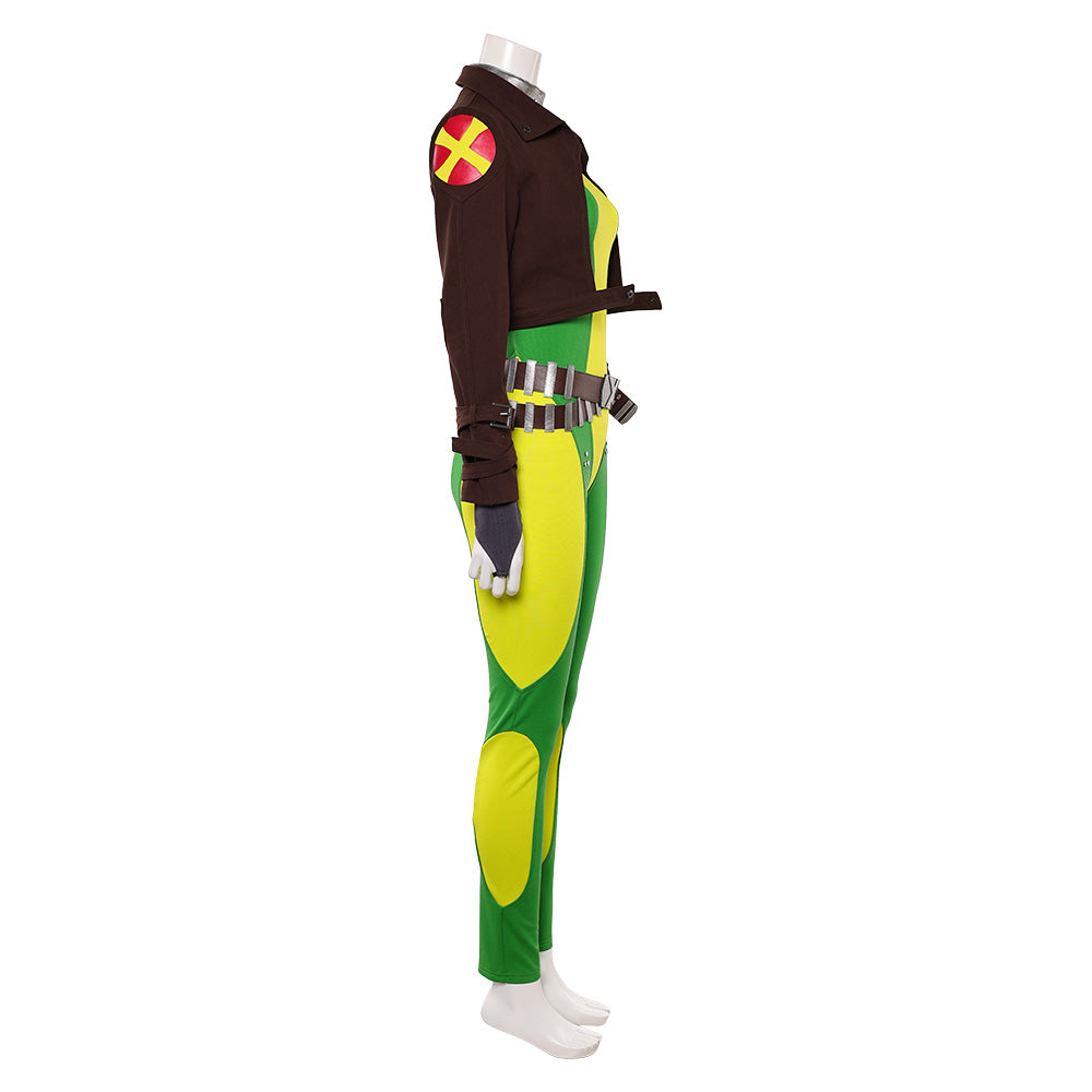Rogue Marvel Rivals Mrs. X gelb Jumpsuit Cosplay Kostüm