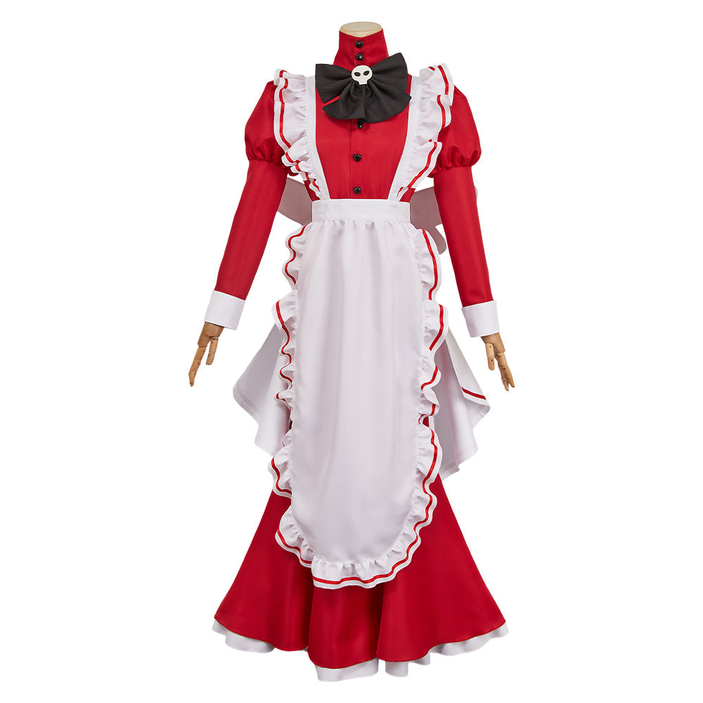 Rosie Hellaverse Diesntmädchen Outfit Hazbin Hotel 2025 Auntie Rosie Cosplay Kostüm