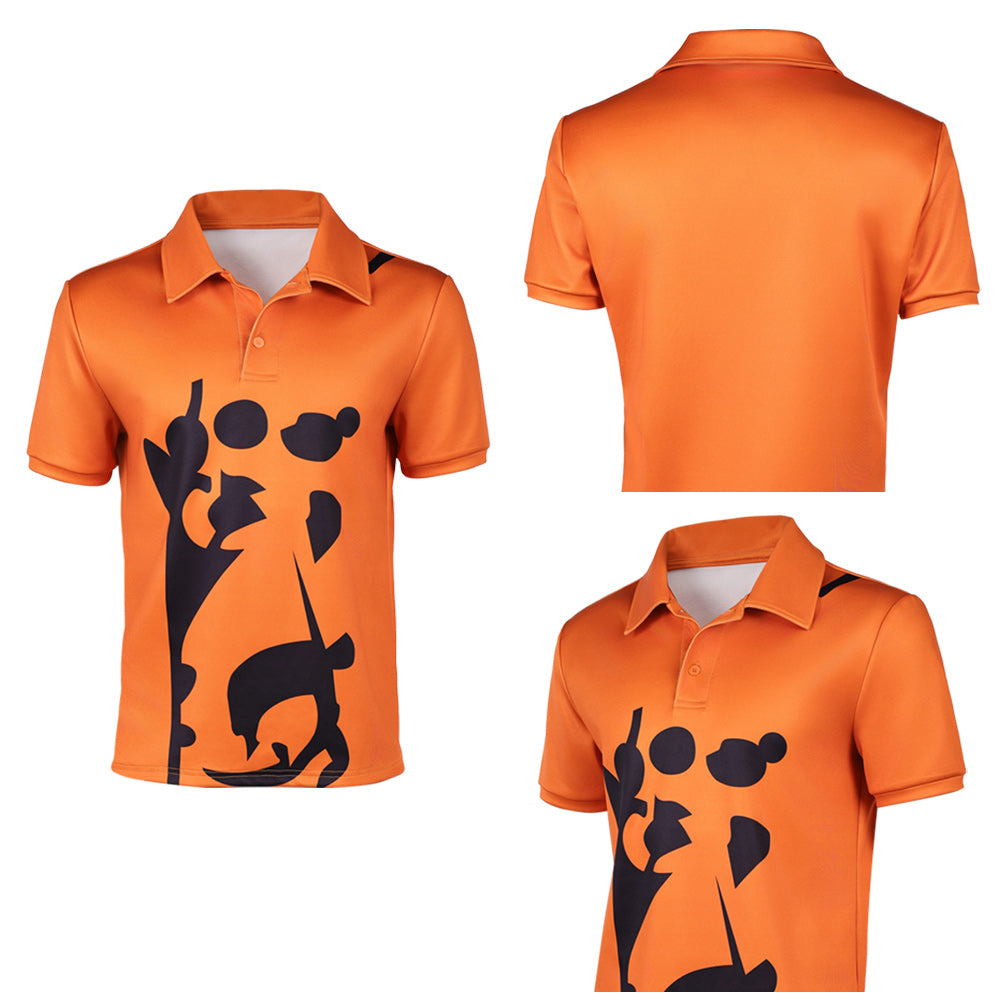Sanji orange Shirt One Piece Sanji Cosplay Outfit