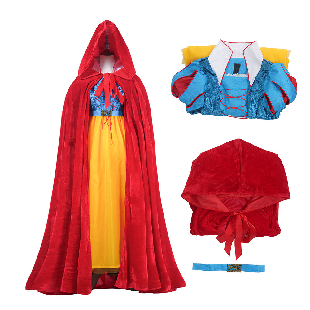 Schneewittchen(2025) Schneewittchen Kleid mit Umhang Cosplay Outfits
