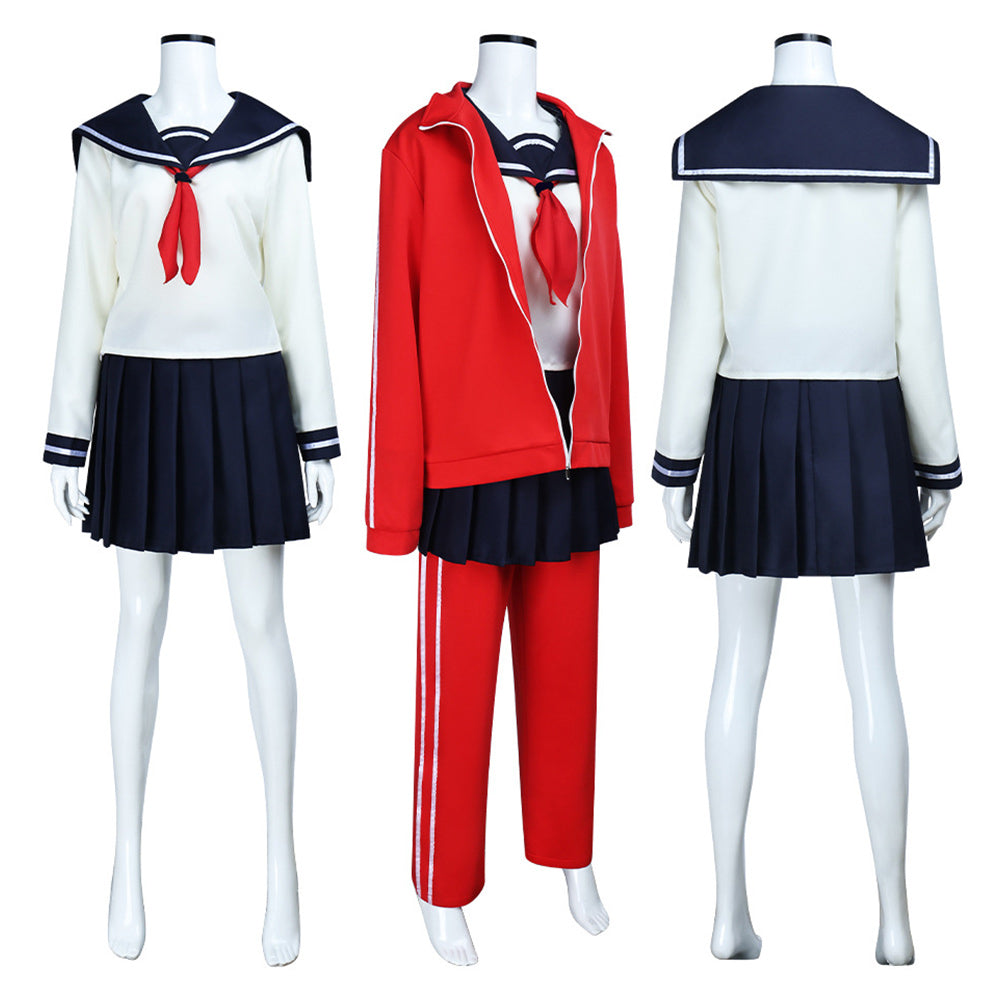 Schoolgirl Kagura Gintama rot Uniform Cosplay Outfits