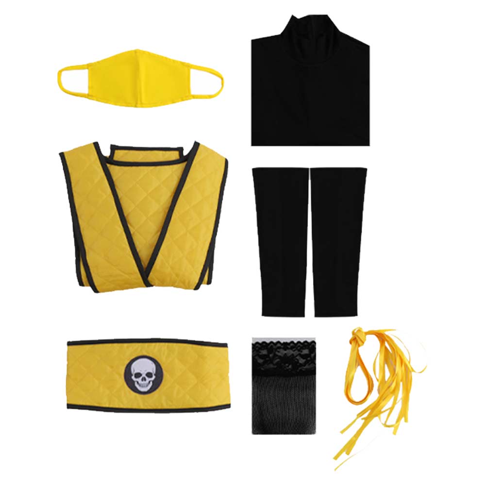 Scorpion Kostüm Set Mortal Kombat Scorpion Cosplay Outfit