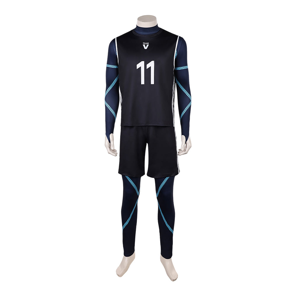 Seishiro Nagi Team V Uniform 11 Blue Lock Seishiro Cosplay Outfit
