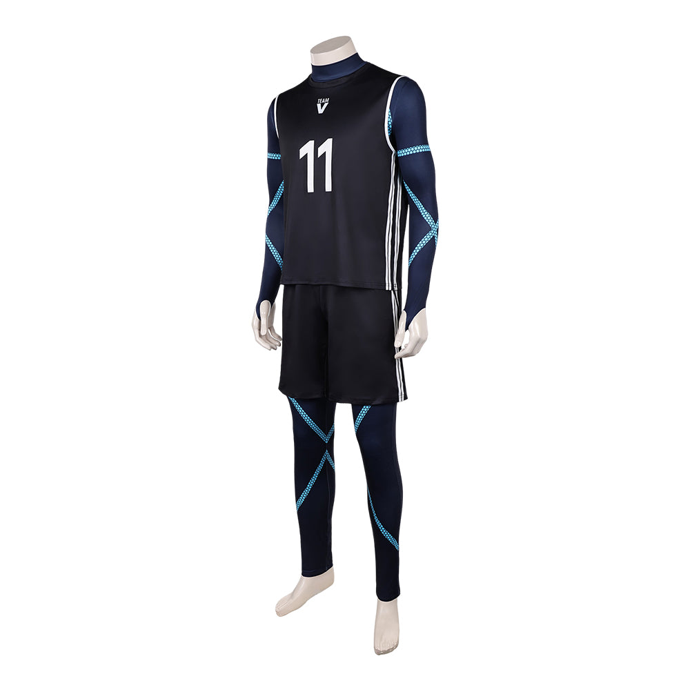 Seishiro Nagi Team V Uniform 11 Blue Lock Seishiro Cosplay Outfit