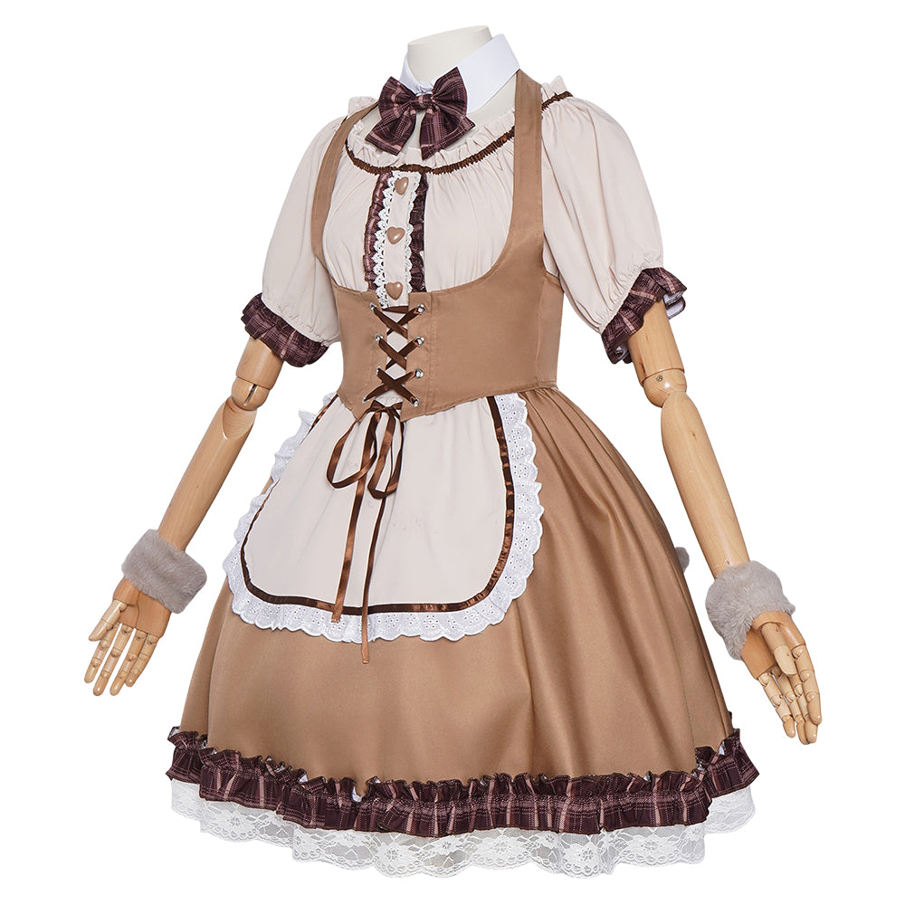 Shiba maid Kostüm Set Kleid Halloween Carnival Cosplay Outfit