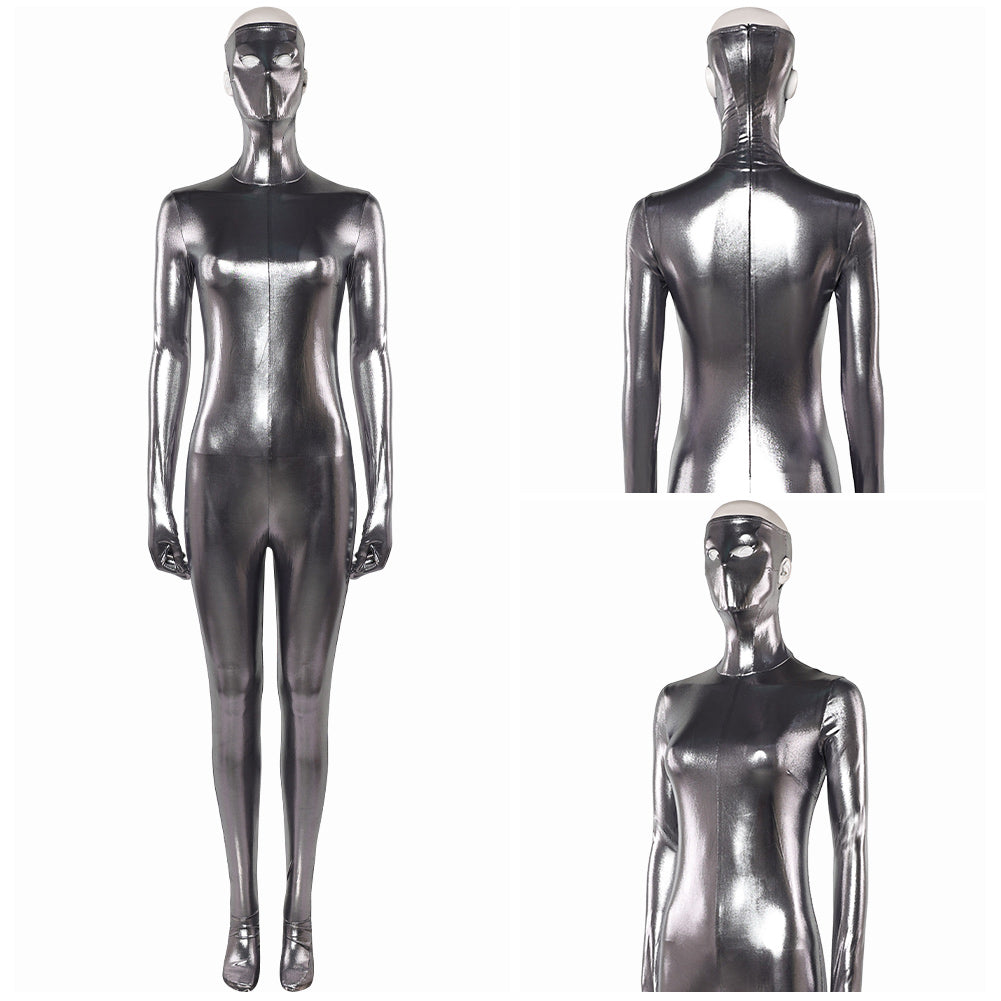 Silver Surfer Bodysuit The Fantastic Four: First Steps (2025) Norrin Radd Cosplay Kostüm