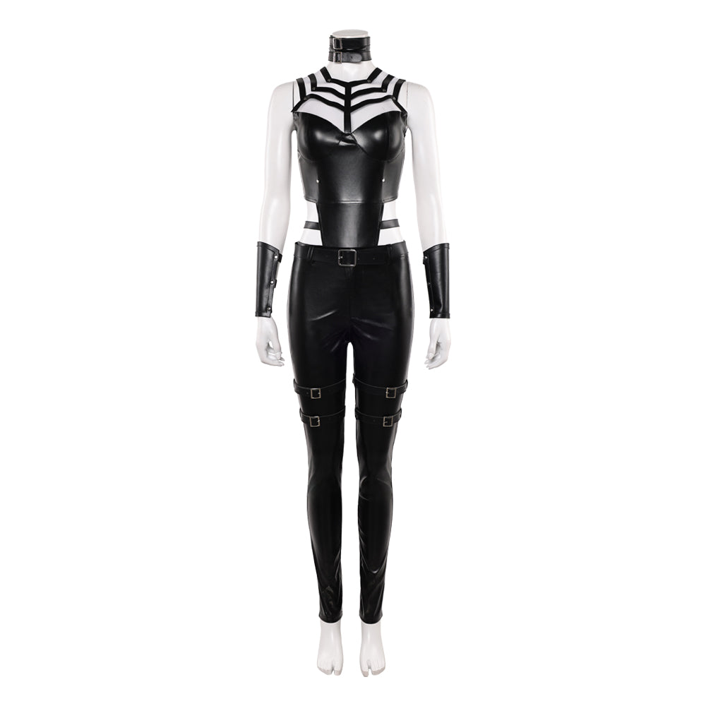 Sindel schwarz Jumpsuit Mortal Kombat Sindel Cosplay Kostüm