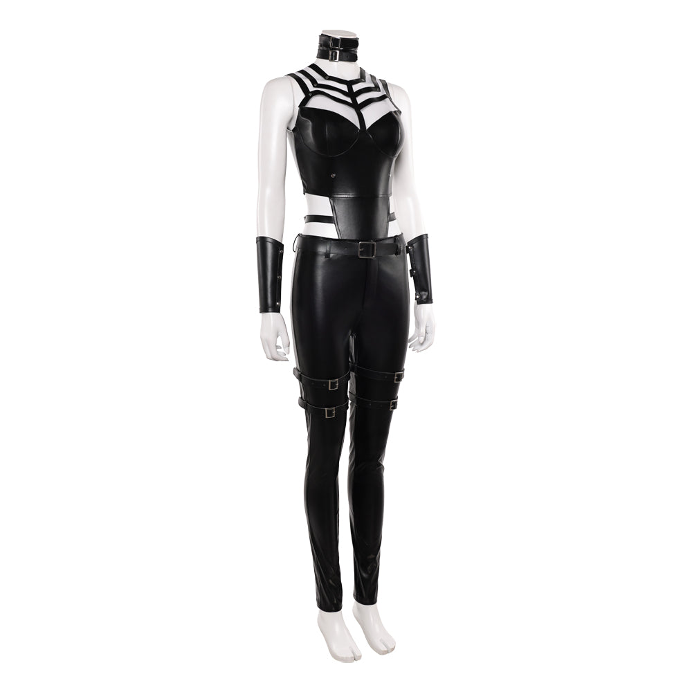 Sindel schwarz Jumpsuit Mortal Kombat Sindel Cosplay Kostüm