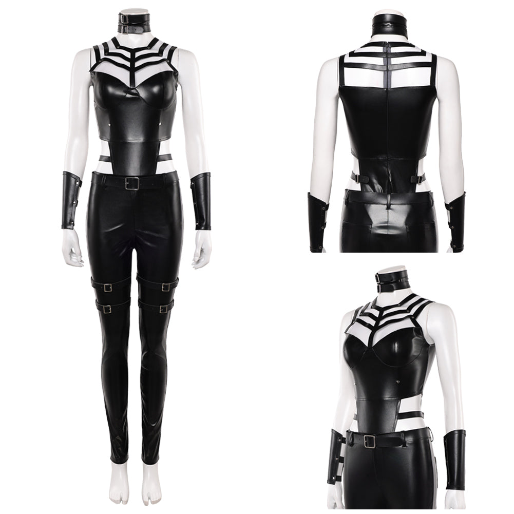 Sindel schwarz Jumpsuit Mortal Kombat Sindel Cosplay Kostüm