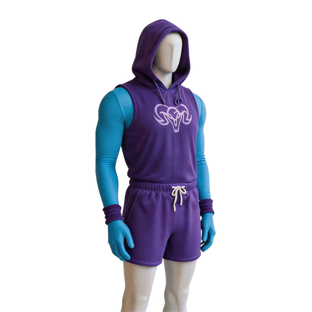 Skeletor Kostüm Set Masters of the Universe Skeletor Cosplay Outfit