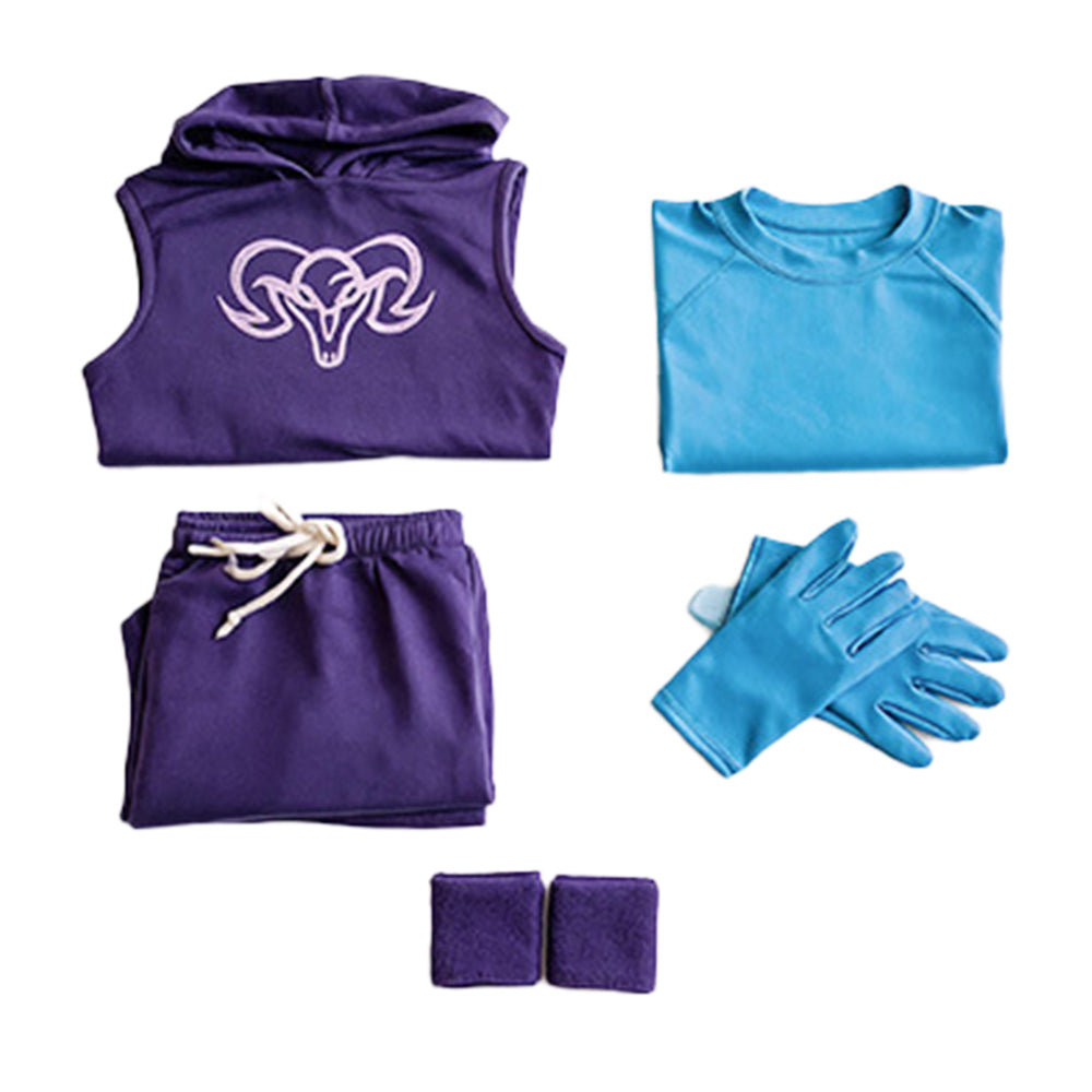 Skeletor Kostüm Set Masters of the Universe Skeletor Cosplay Outfit