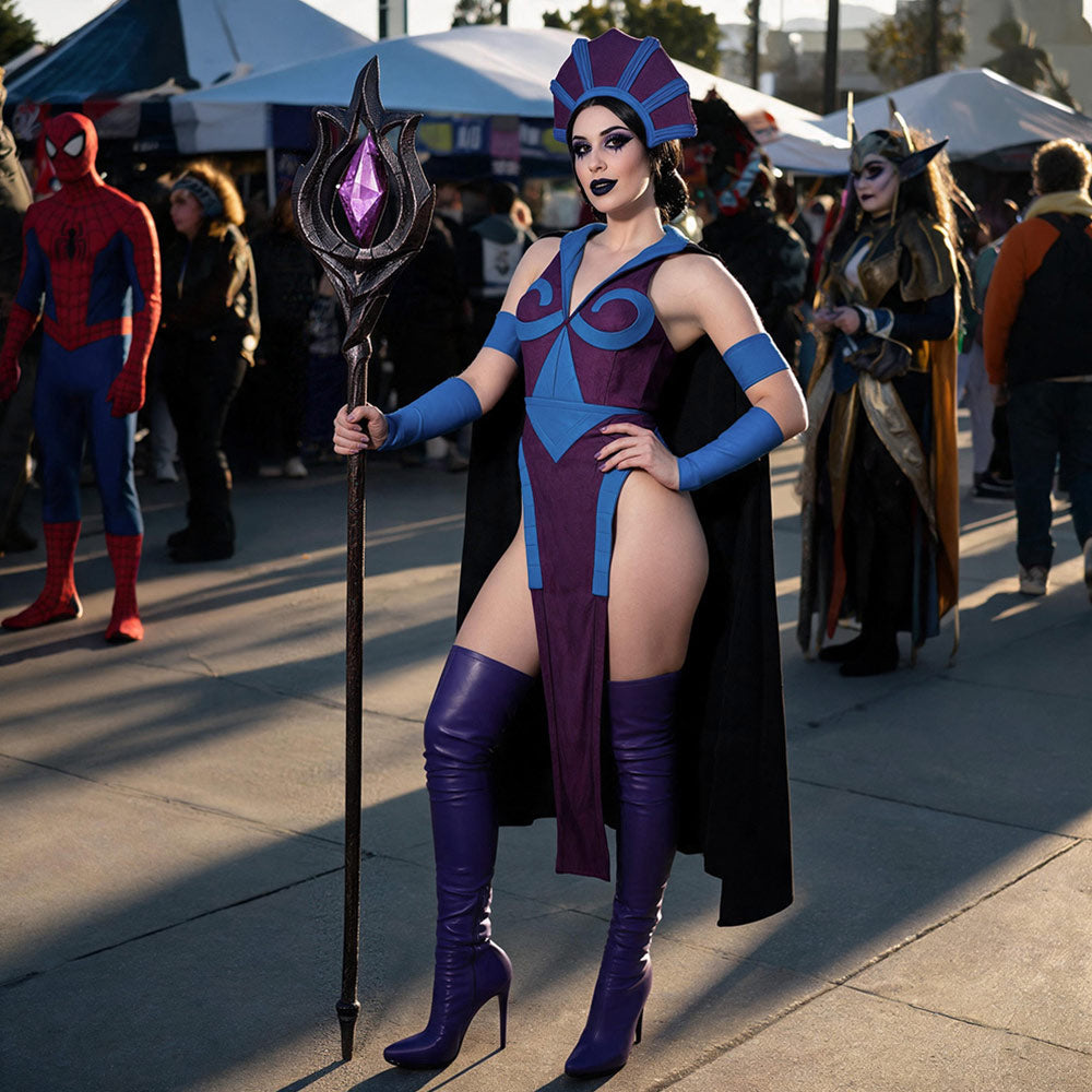 Skeletor Kostüm Set Masters of the Universe Skeletor Cosplay Outfit
