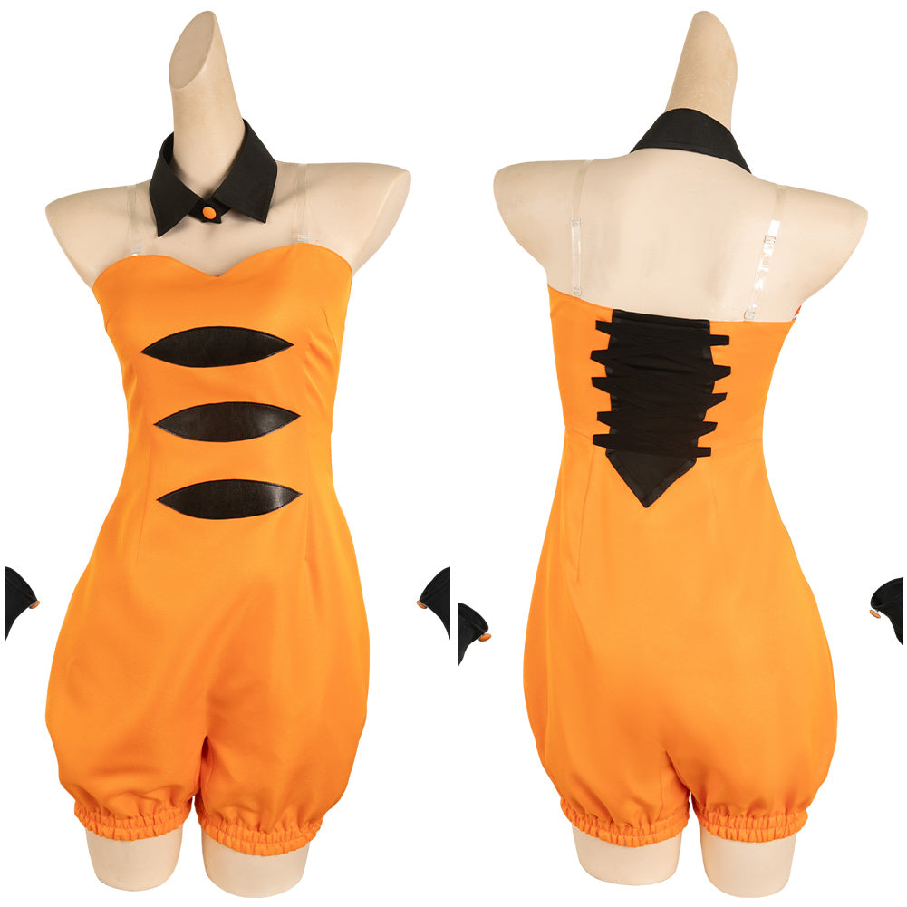 Splatoon Callie orange Jumpsuit Cosplay Outfits