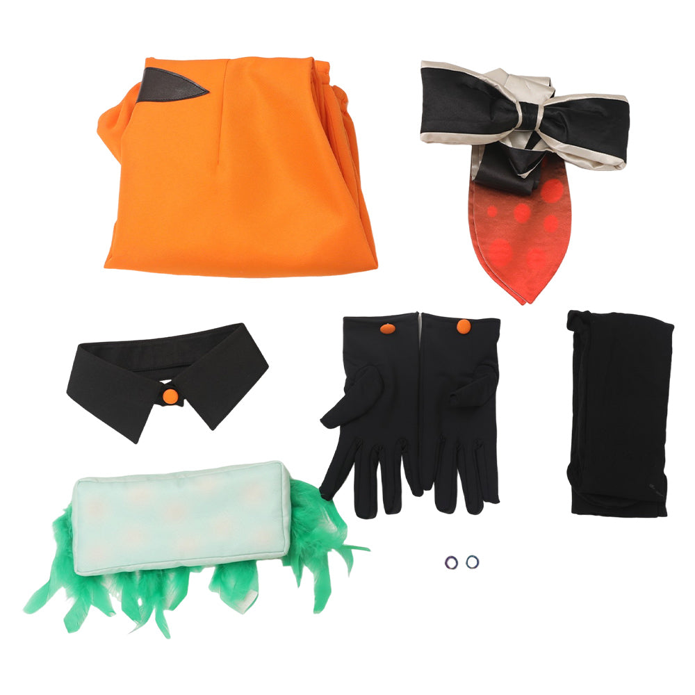 Splatoon Callie orange Jumpsuit Cosplay Outfits