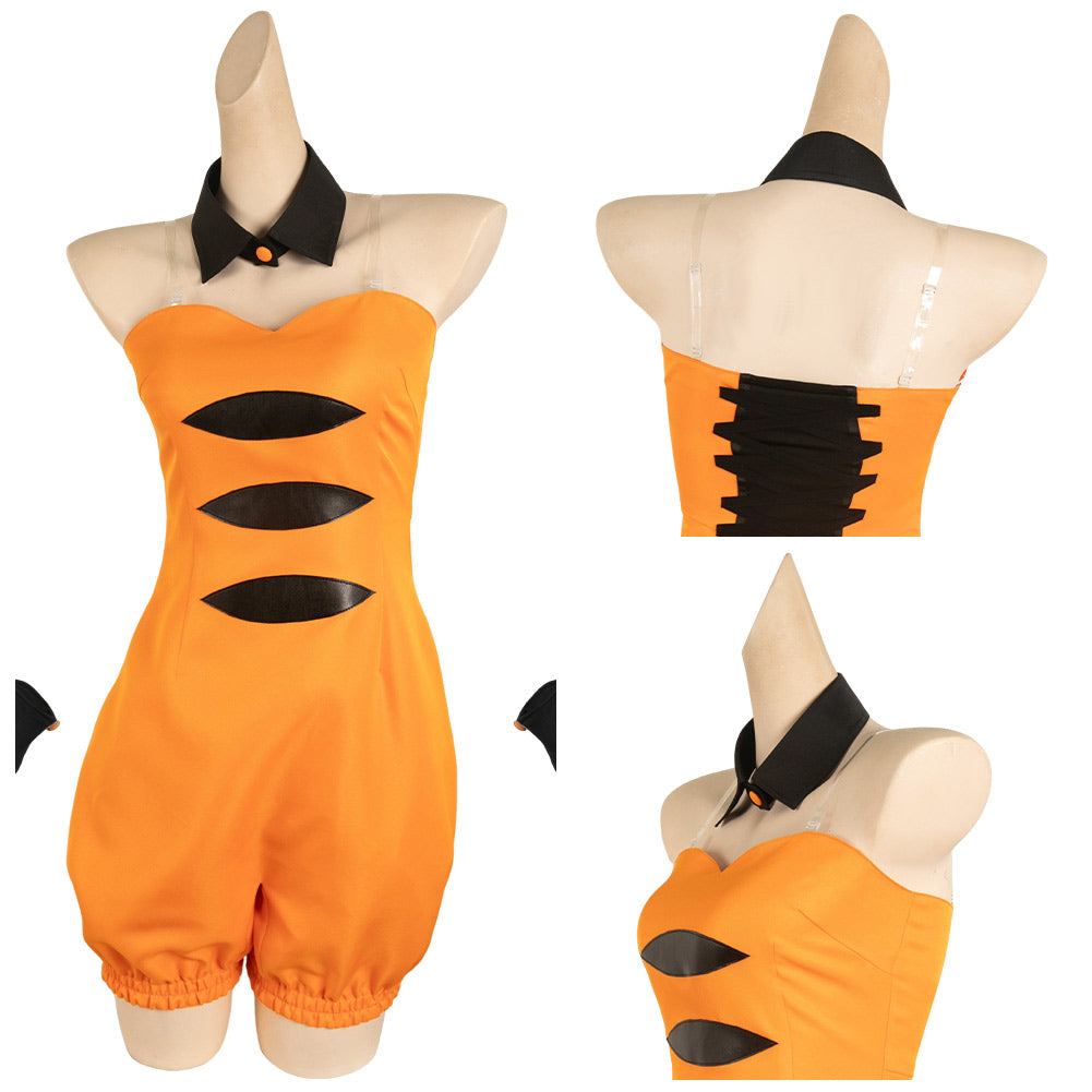 Splatoon Callie orange Jumpsuit Cosplay Outfits