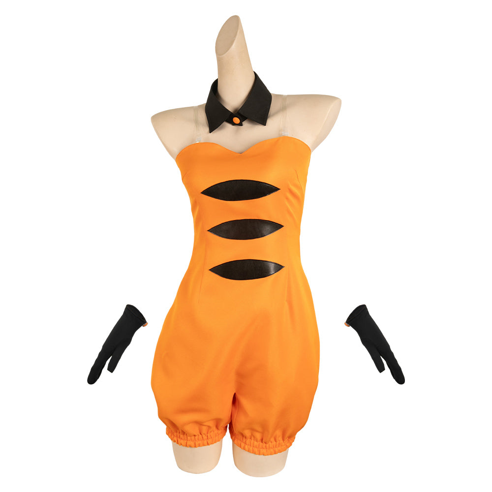 Splatoon Callie orange Jumpsuit Cosplay Outfits