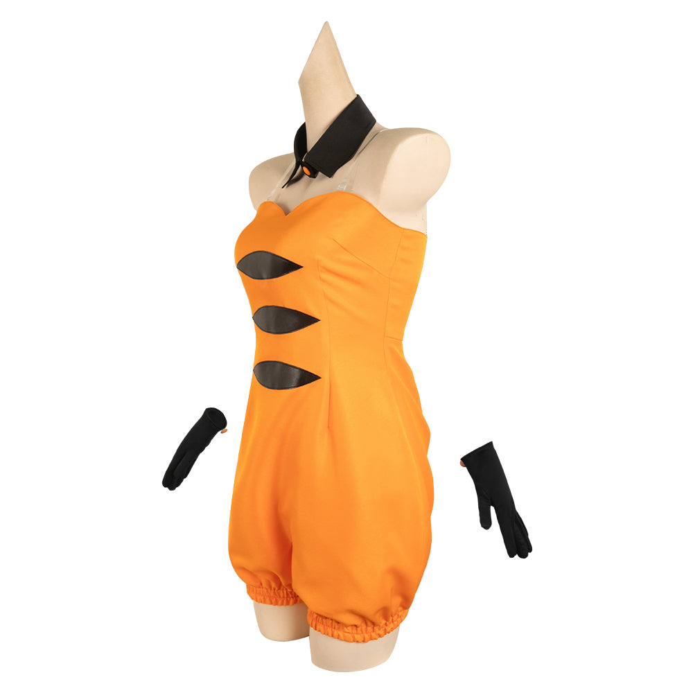 Splatoon Callie orange Jumpsuit Cosplay Outfits