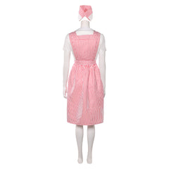 Stranger Things Nancy Wheeler rosa Kleid Cosplay Outfit