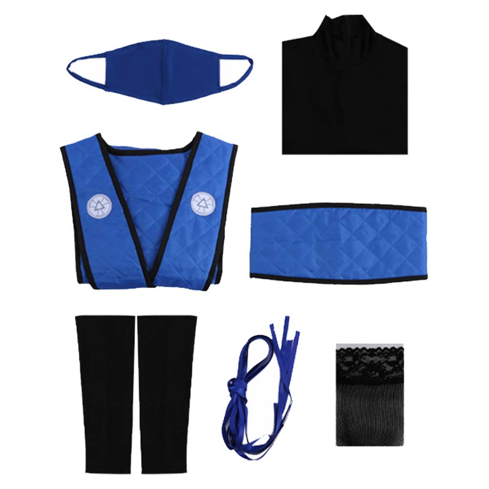 Sub-Zero Kostüm Set Mortal Kombat Sub-Zero Cosplay Outfit