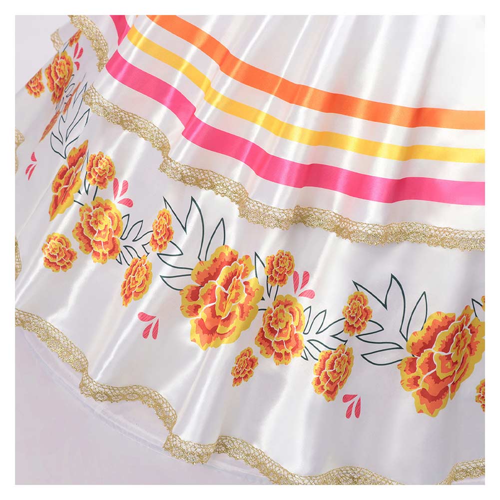 Tag der Toten Día de Muertos CoCo La Catrina Kleid Cosplay Kostüm	