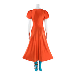 The Bride! (2026) Ida The Bride Mary Shelley orange Kleid