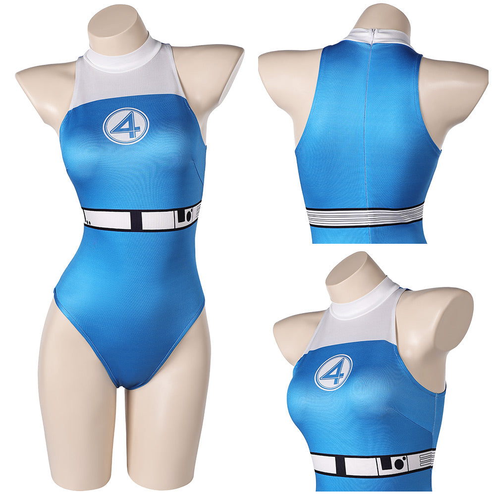 The Fantastic Four: First Steps (2025)  Invisible Woman Jumpsuit Cosplay Outfits