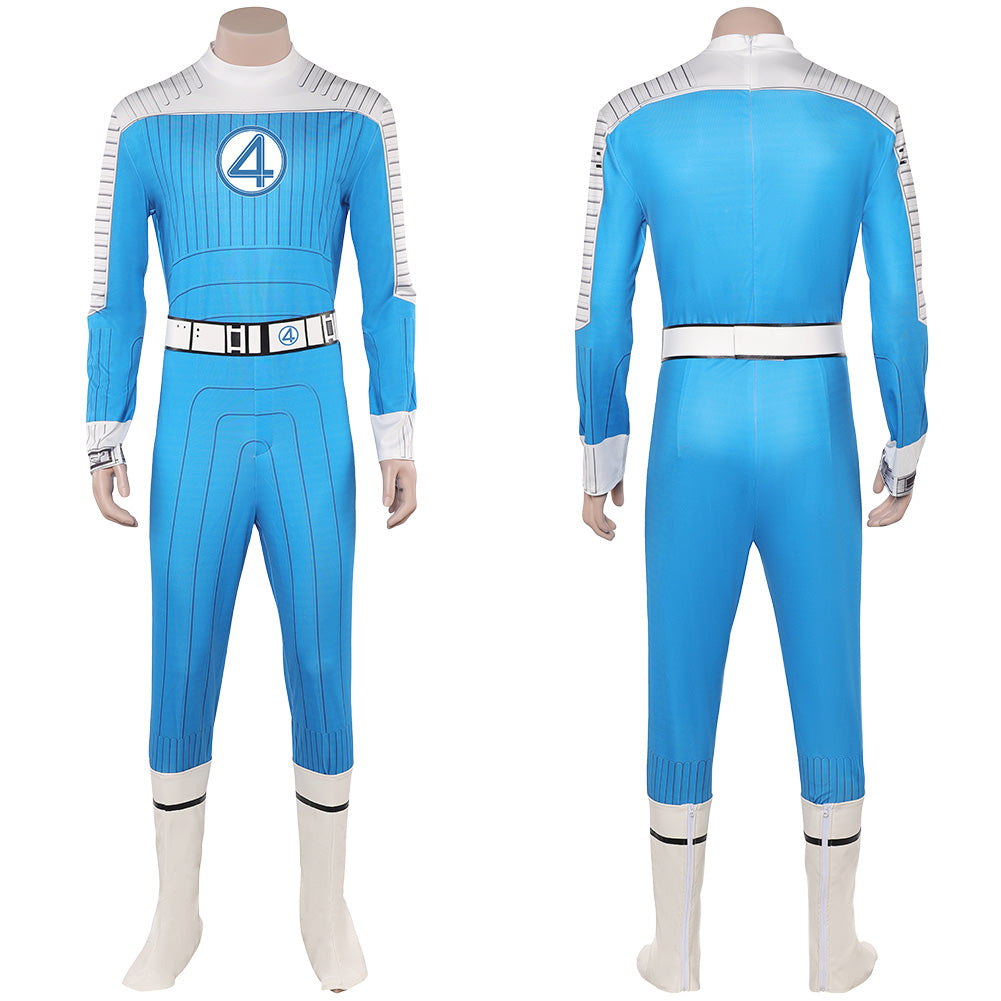 The Fantastic Four: First Steps (2025) The Thing blau Jumpsuit Benjamin Jacob Cosplay Kostüm 
