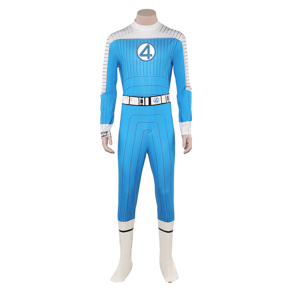The Fantastic Four: First Steps (2025) The Thing blau Jumpsuit Benjamin Jacob Cosplay Kostüm 