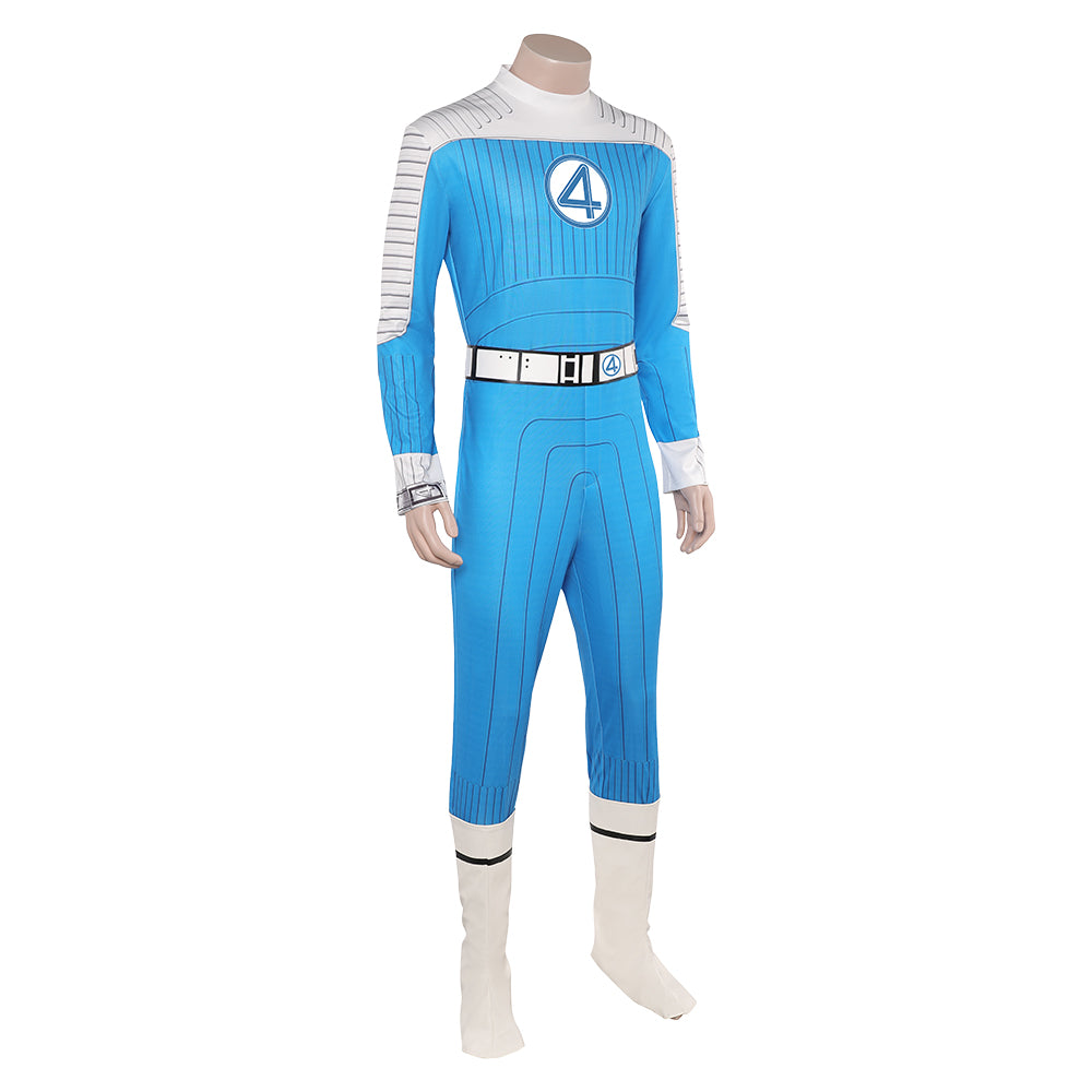 The Fantastic Four: First Steps (2025) The Thing blau Jumpsuit Benjamin Jacob Cosplay Kostüm 