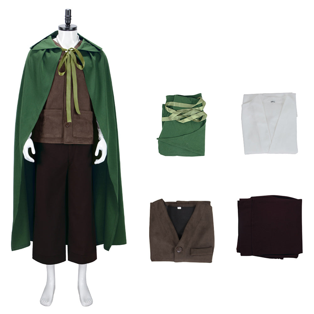 The Lord of the Rings Frodo Baggins grün Kostüm Cosplay Outfits