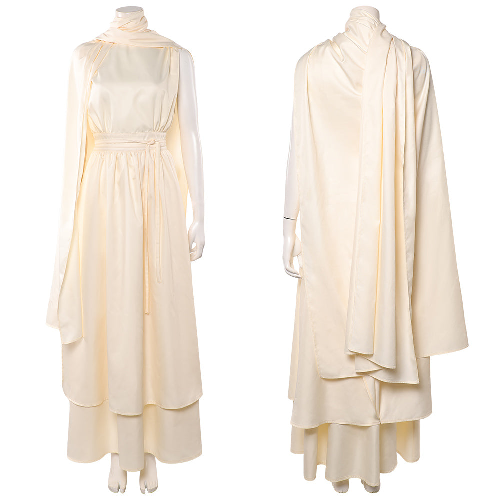 The Odyssey 2026 weiß Kleid Athana Cosplay Kostüm
