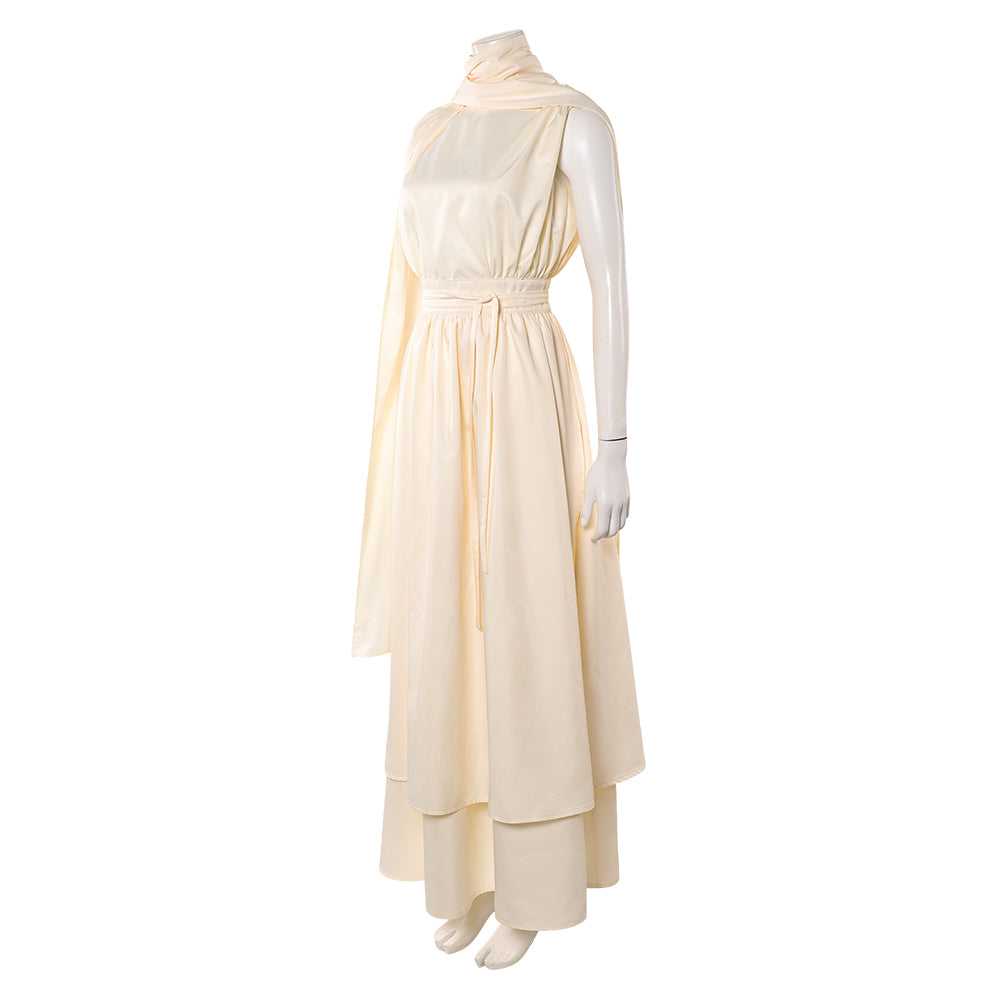 The Odyssey 2026 weiß Kleid Athana Cosplay Kostüm