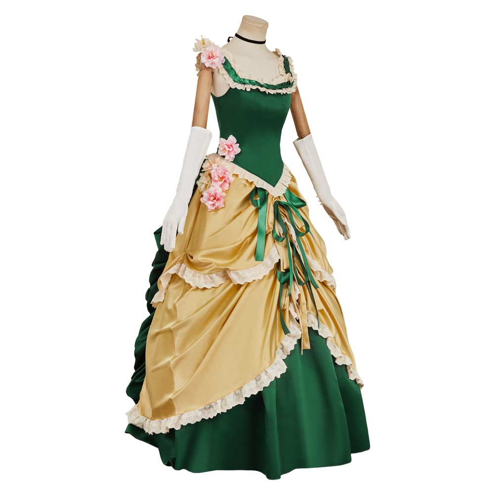 The Ugly Stepsister Elvira grün Kleid Cosplay Outfits