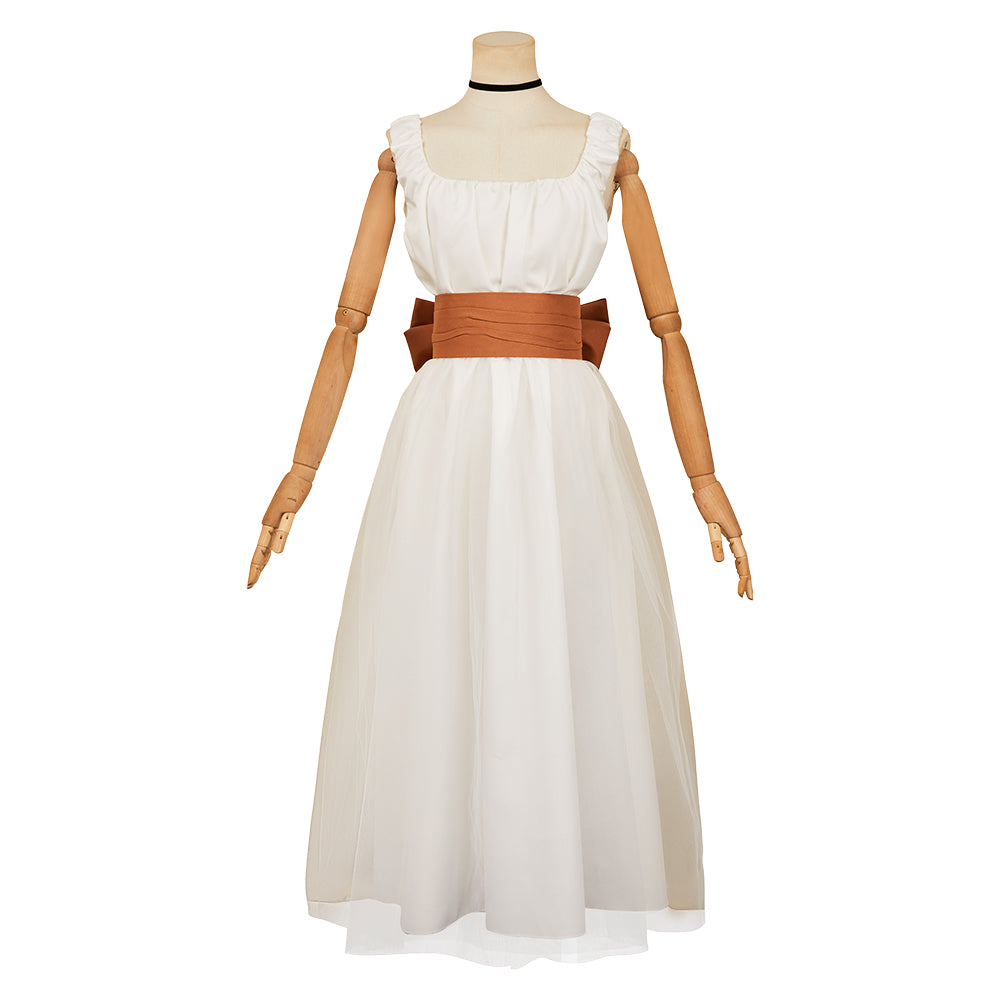 The Ugly Stepsister Elvira weiß Kleid Cosplay Outfits