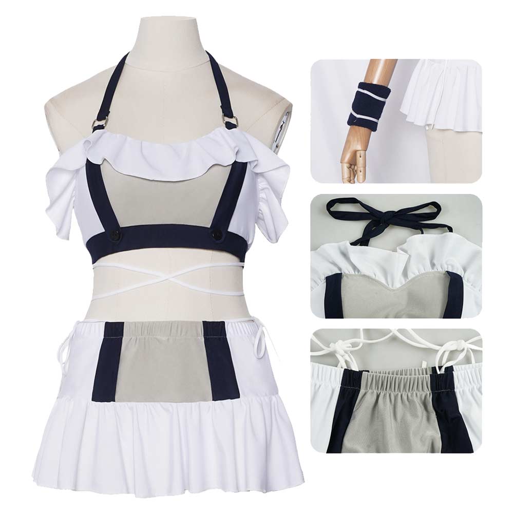 Tifa Lockhart Kostüm Set Bademode Final Fantasy VII Tifa Lockhart Cosplay Outfit